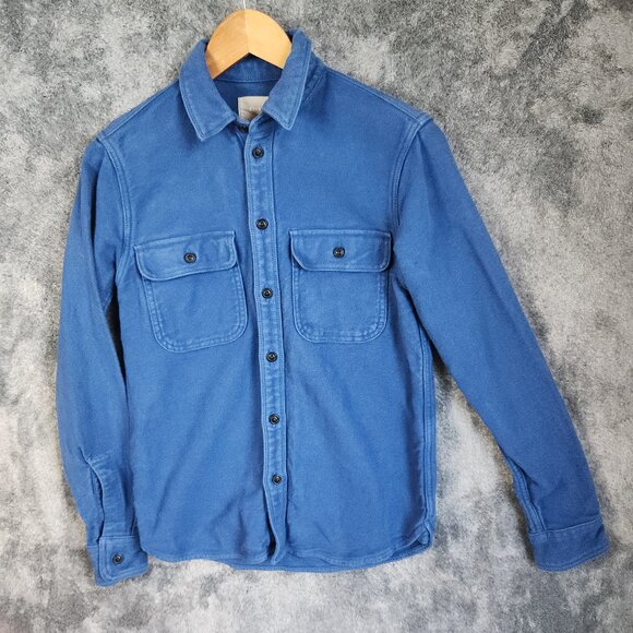 Everlane Other - Everlane The Heavyweight Overshirt Mens XS Blue Cotton Blue Button Up Shirt EUC